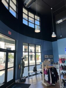 clothing commercial store getting window tinting